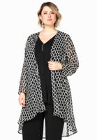 Yoek Blouse-jacket VENETO | Zwart | Maat 46/48