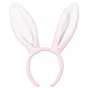 10x Bunny oren roze met wit voor volwassenen