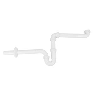 Sifon Ruimtebesparend voor Wastafel Riko 5/4"x32 mm Wit Riko
