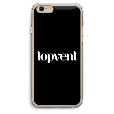 Topvent Zwart: iPhone 6 Plus / 6S Plus Transparant Hoesje