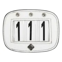 Le mieux startnummer wit bling zwart