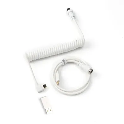 Keychron Coiled Aviator kabel haaks wit