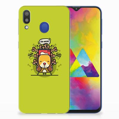 Samsung Galaxy M20 (Power) Telefoonhoesje met Naam Doggy Biscuit Samsung Galaxy M20 (Power) Telefoonhoesje met Naam Doggy Biscuit