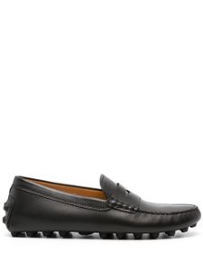 Tod's mocassins en cuir à entaille penny - Noir