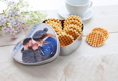 Koekjestrommel hartvormig