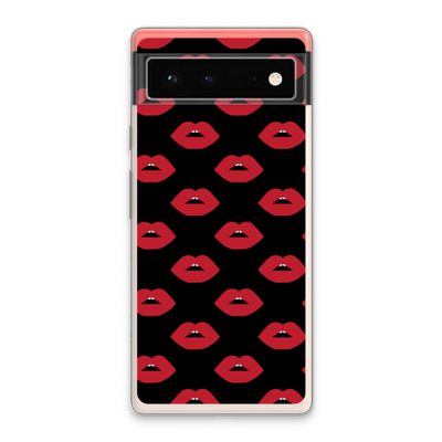 Lips: Google Pixel 6 Transparant Hoesje