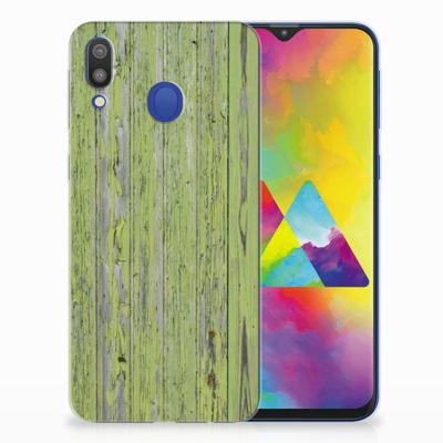 Samsung Galaxy M20 (Power) | Bumper Hoesje | Green Wood