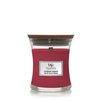 WoodWick Elderberry Bourbon Mini Jar kaars Rond Rood 1 stuk(s) - thumbnail