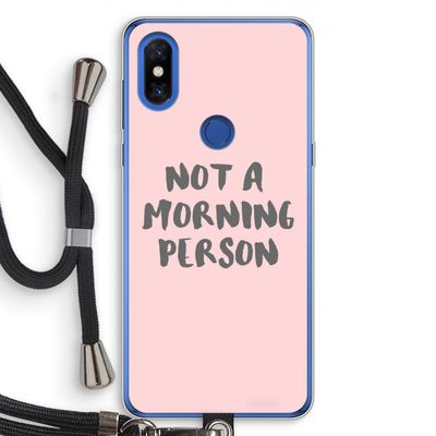 Morning person: Xiaomi Mi Mix 3 Transparant Hoesje met koord