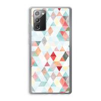 Gekleurde driehoekjes pastel: Samsung Galaxy Note 20 / Note 20 5G Transparant Hoesje