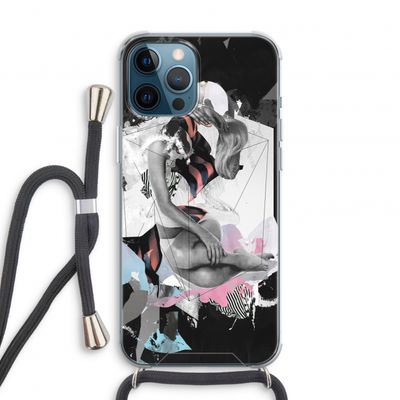 Camouflage de sommeil: iPhone 12 Pro Transparant Hoesje met koord