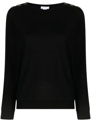 ERES pull à détails boutonnés - Noir