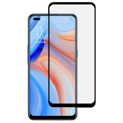 Voor OPPO Reno4 Full Glue Full Screen Tempered Glass Film