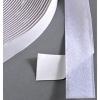 Klittenband klevend 38mm wit lus 25m