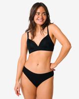 HEMA Damesslip katoen - 2 stuks zwart (zwart)