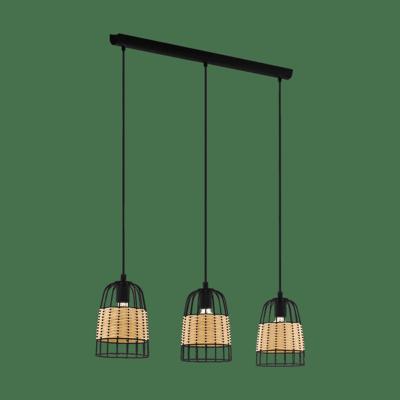 Eglo Eetkamer hanglampAnwick met rotan - 43313