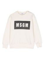 MSGM Sweater met logoprint - Beige - thumbnail