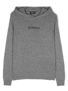 DONDUP KIDS hoodie à logo imprimé - Gris