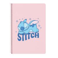 Ringmap Lilo & Stitch Ohana Blauw Licht Roze A4 21.5 x 31 x 1 cm