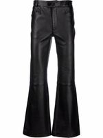 Ernest W. Baker pantalon bootcut en cuir - Noir