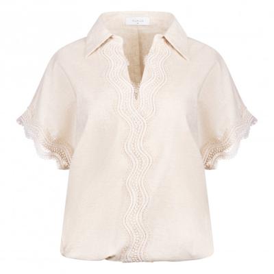 Nukus - Beige | Dames | Blouse | Beige | XL | regular | Kamst mode