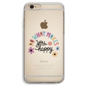 Happy days: iPhone 6 Plus / 6S Plus Transparant Hoesje