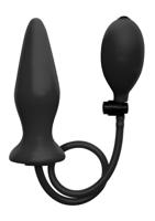 Inflatable Silicone Plug - Black - thumbnail