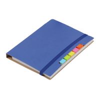Pakket van 1x stuks schoolschriften/notitieboeken A6 harde kaft gelinieerd blauw   -