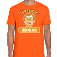 Oranje Koningsdag t-shirt - lam leve de koning - Willem - voor heren - thumbnail