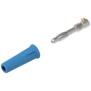 Electro PJP 1060-C-CD1-BL Pluimstekker Stekker, recht Stift-Ø: 4 mm Blue 1 stuk(s)