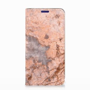 Samsung Galaxy S10e Standcase Marmer Oranje