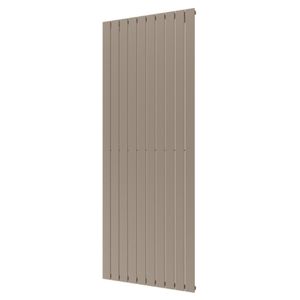 Designradiator Plieger Cavallino Retto Enkel 1666 Watt Middenaansluiting 200x75,4 cm Zandsteen