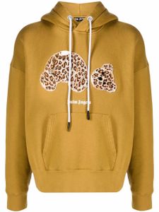 Palm Angels hoodie Leopard Bear à lien de resserrage - Marron