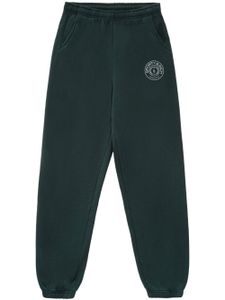 Sporty & Rich pantalon de jogging en coton à logo - Noir