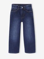 Ruime meisjesjeans MorphologiK met een smalle taille donkerblauw