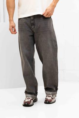 Label Garment Straight Leg Embroidered Jeans Heren Grijs - Maat 30 - Kleur: Grijs | Soccerfanshop