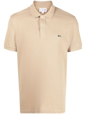 Lacoste polo à applique logo - Tons neutres