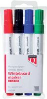 Whiteboardstift Quantore rond 1-1.5mm 4stuks assorti