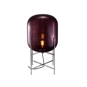 Pulpo Oda Medium Vloerlamp - Aubergine - Chroom