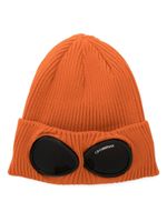 C.P. Company bonnet nervuré à détail de lentille - Orange