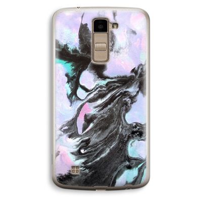 Pastel zwart: LG K10 (2016) Transparant Hoesje