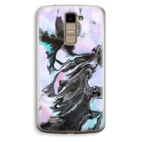 Pastel zwart: LG K10 (2016) Transparant Hoesje