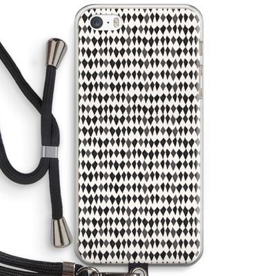 Crazy shapes: iPhone 5 / 5S / SE Transparant Hoesje met koord