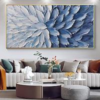 mintura handgemaakte 3d abstracte blauwe olieverfschilderijen op canvas muur kunst decoratie moderne bloemen foto voor home decor gerold frameloze ongespannen schilderij Lightinthebox