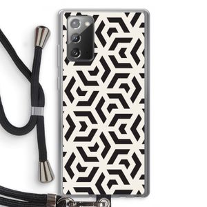 Crazy pattern: Samsung Galaxy Note 20 / Note 20 5G Transparant Hoesje met koord