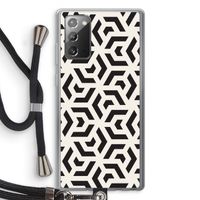 Crazy pattern: Samsung Galaxy Note 20 / Note 20 5G Transparant Hoesje met koord