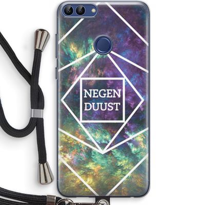 Negenduust ruimte: Huawei P Smart (2018) Transparant Hoesje met koord
