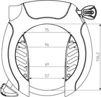 Abus Ringslot pro shield x plus 5955 r