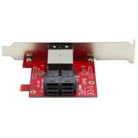 StarTech.com Mini-SAS adapter dual SFF-8643 naar SFF-8644 full/low-profile steunen 12Gbps - thumbnail