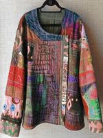 U Neck Abstract Casual Top - thumbnail